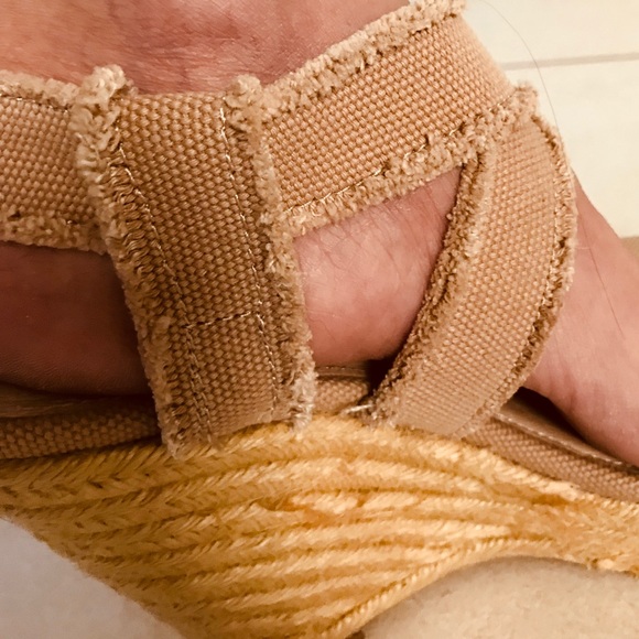 Like New!  These canvas and cork wedges are hot! - Picture 7 of 7